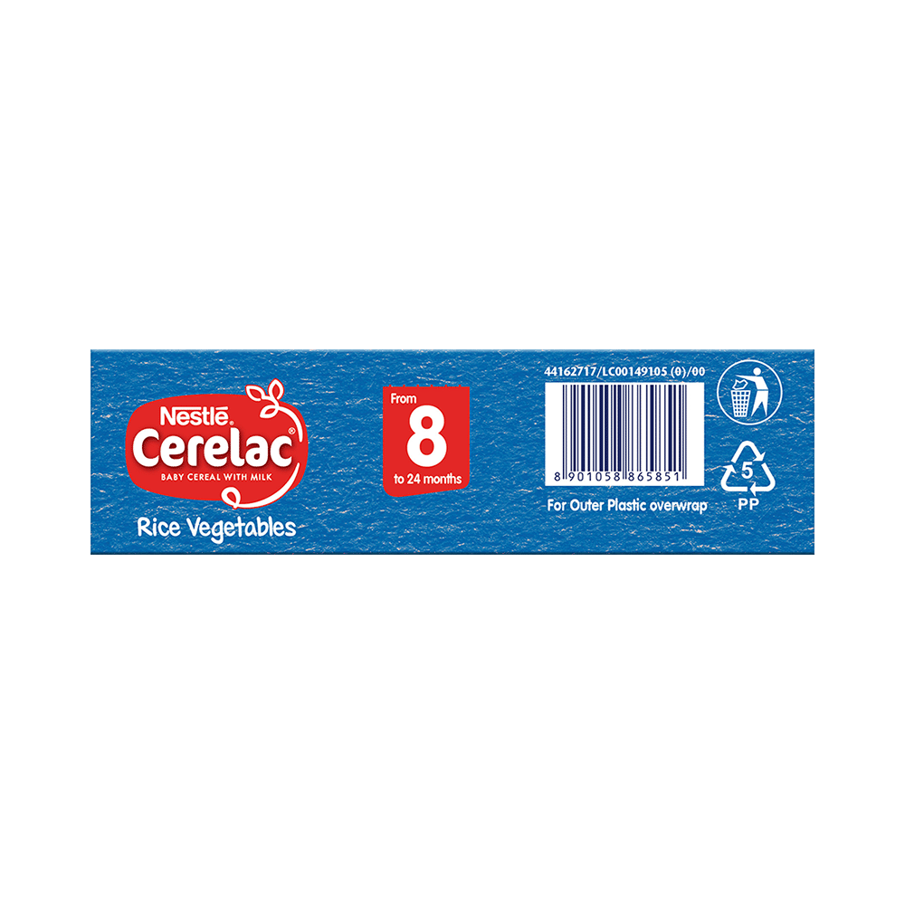 Nestle Cerelac Baby Cereal with Milk from 8 to 24 Months | Rich in Iron | Rice Vegetables - Image 4