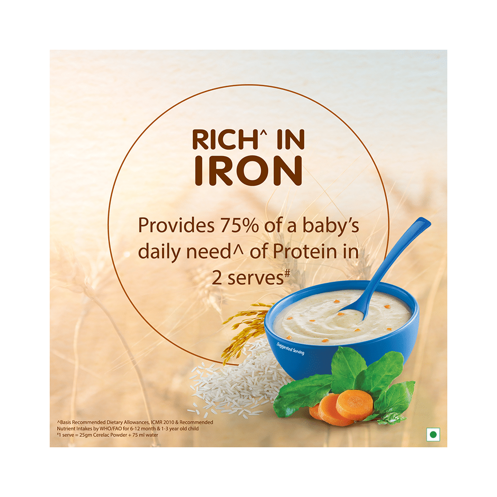 Nestle Cerelac Baby Cereal with Milk from 8 to 24 Months | Rich in Iron | Rice Vegetables - Image 5