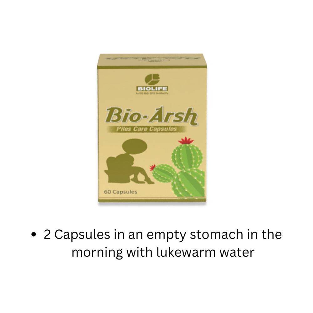 Biolife Bio-Arsh Piles Care Capsule (60 Each) - Image 4