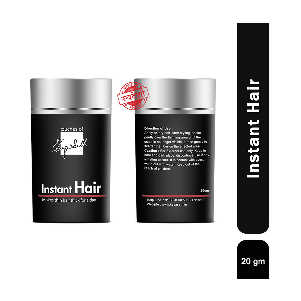 Keya Seth Instant Hair Building Fibers Hair Loss Concealer Powder Black - Image 3