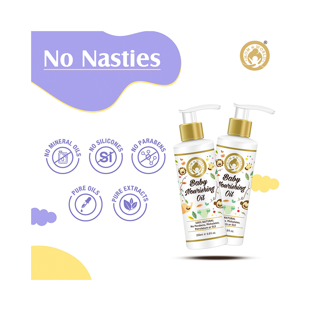 Mom & World Combo Pack of Baby Soap (125gm), Mosquito Repellent Baby Lotion (200ml) & Baby Nourishing OIl (200ml) - Image 10