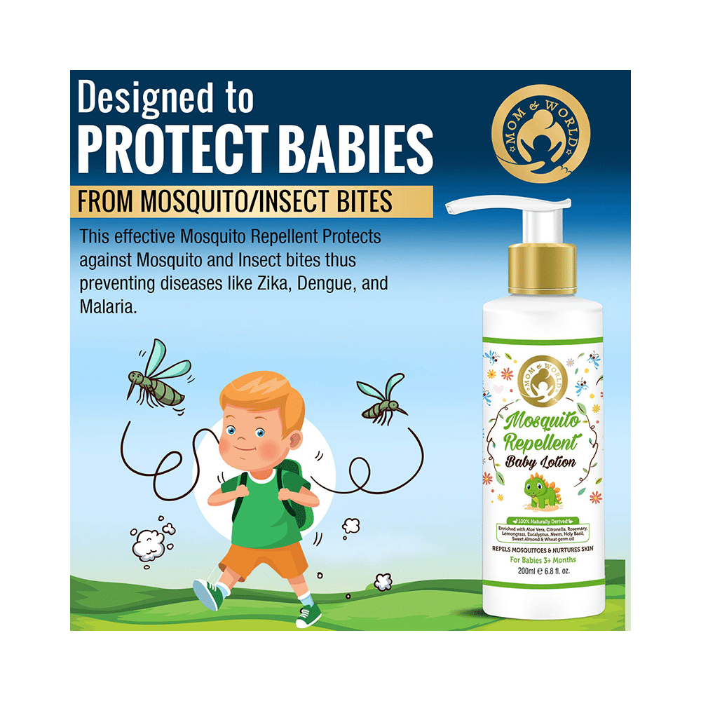 Mom & World Combo Pack of Baby Soap (125gm), Mosquito Repellent Baby Lotion (200ml) & Baby Nourishing OIl (200ml) - Image 7