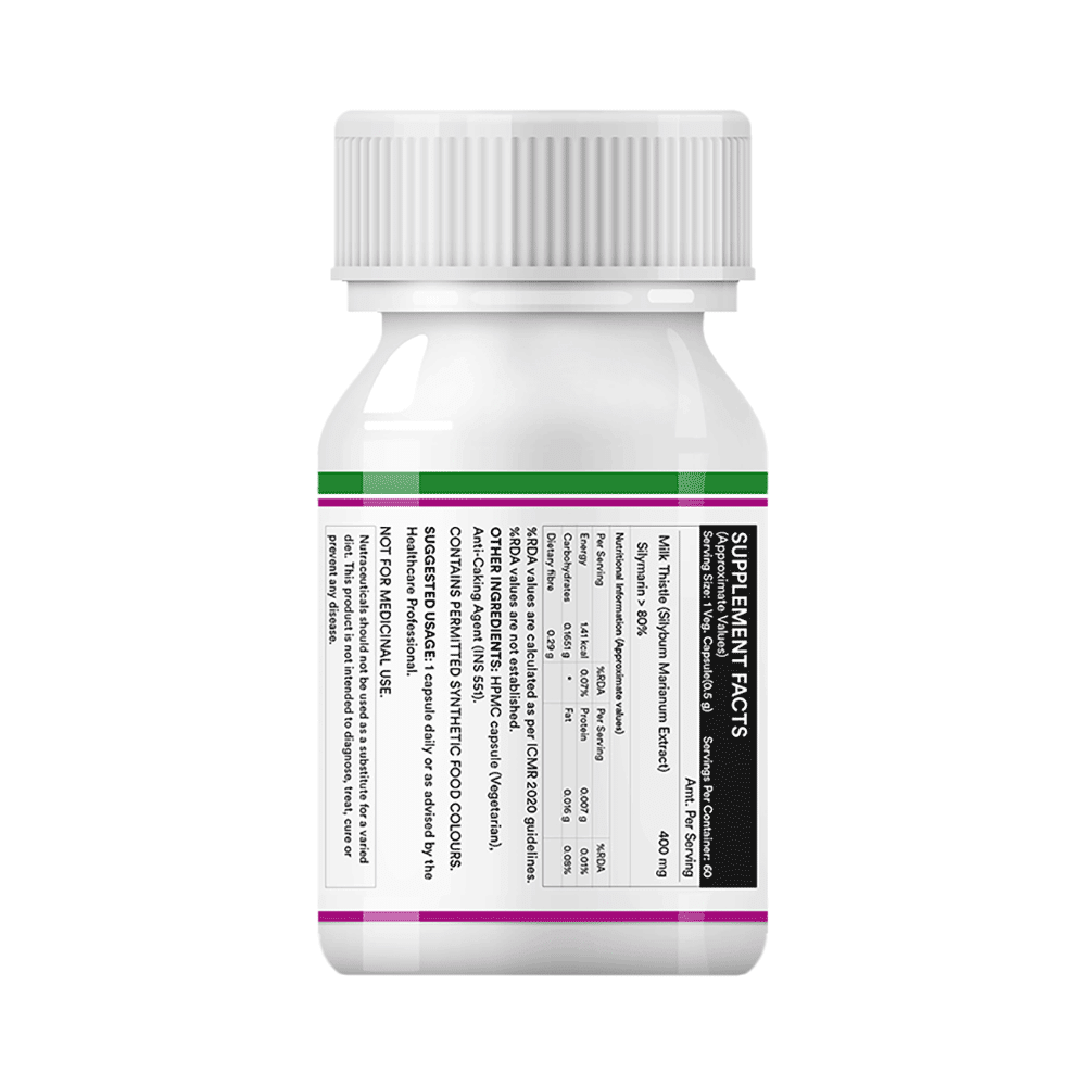 Inlife Milk Thistle 400mg Capsule | For Liver Health & Metabolism - Image 4
