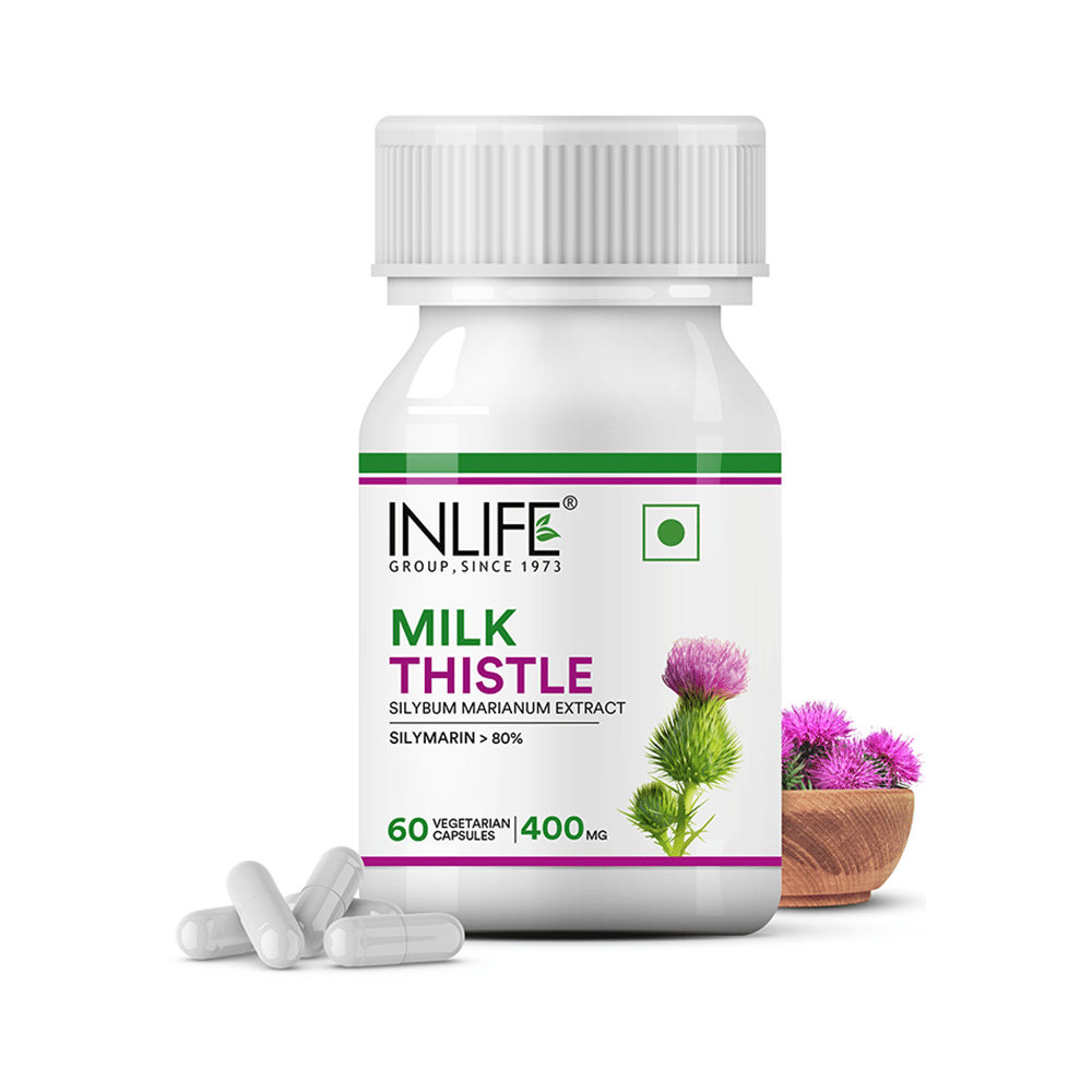 Inlife Milk Thistle 400mg Capsule | For Liver Health & Metabolism - Image 3