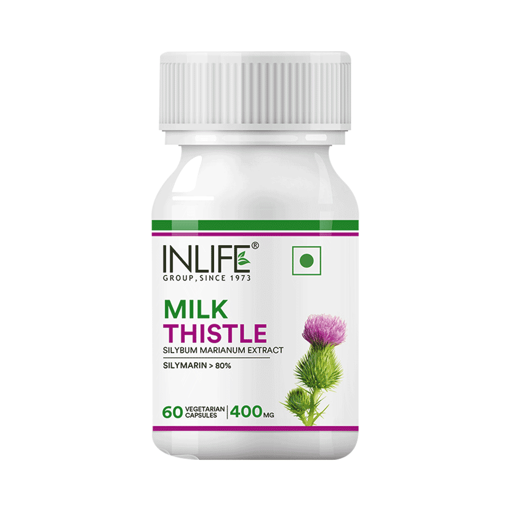 Inlife Milk Thistle 400mg Capsule | For Liver Health & Metabolism - Image 1