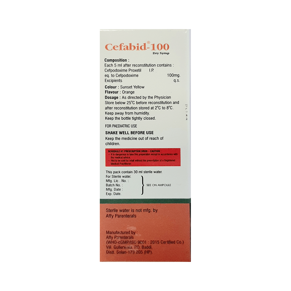 Cefabid 100 Dry Syrup - Image 2