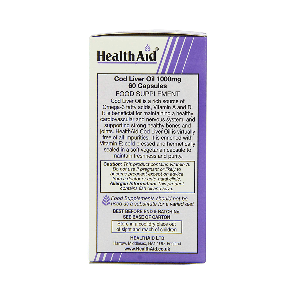 Healthaid Cod Liver Oil 1000mg Capsule - Image 4