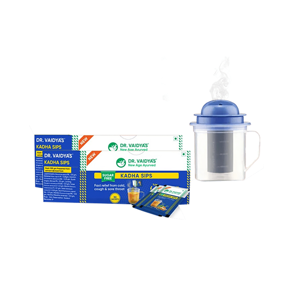Dr. Vaidya's Kadha Sips Sachet (30 Each) with Vaporizer Free - Image 1