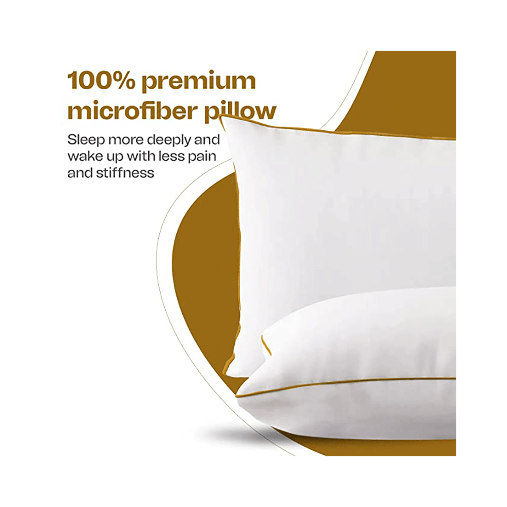 Sleepsia Microfiber Hotel Ultra Soft Pillow White - Image 5