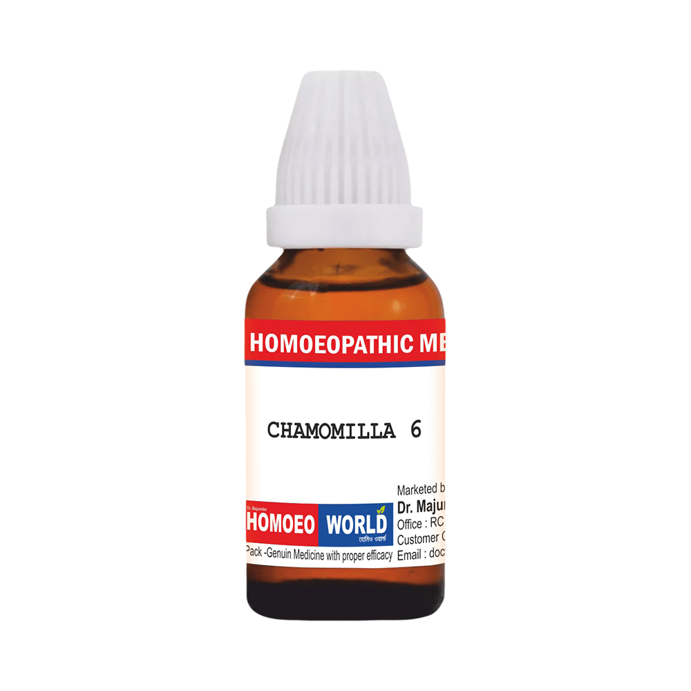 Dr. Majumder Homeo World Chamomilla  Dilution (30ml Each) 6 - Image 1
