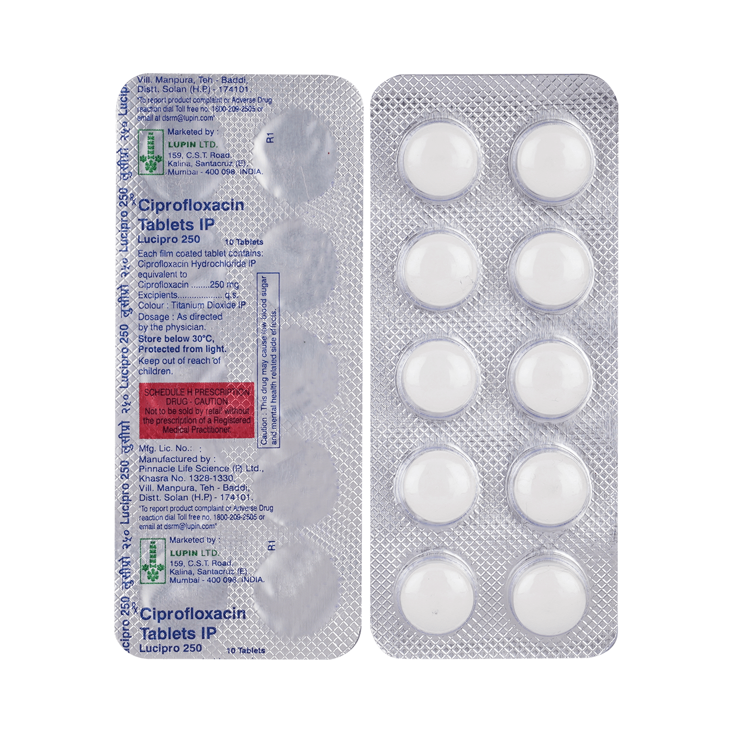 Lucipro 250mg Tablet - Image 1