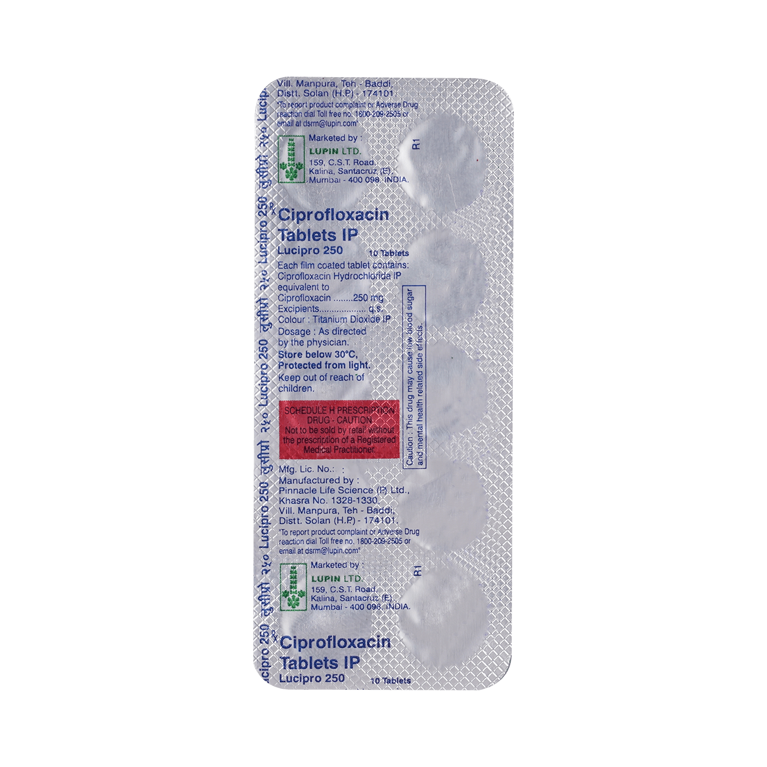 Lucipro 250mg Tablet - Image 3