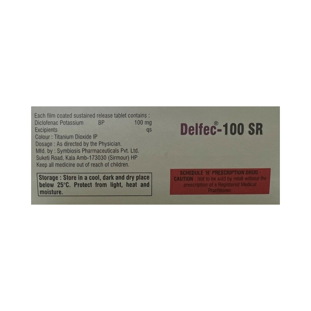 Delfec 100 SR Tablet - Image 2