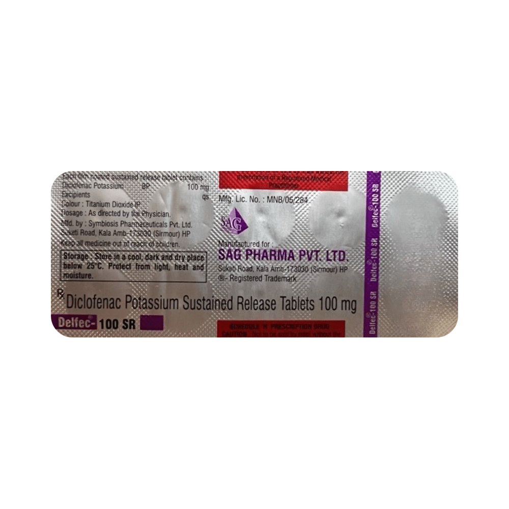 Delfec 100 SR Tablet - Image 3