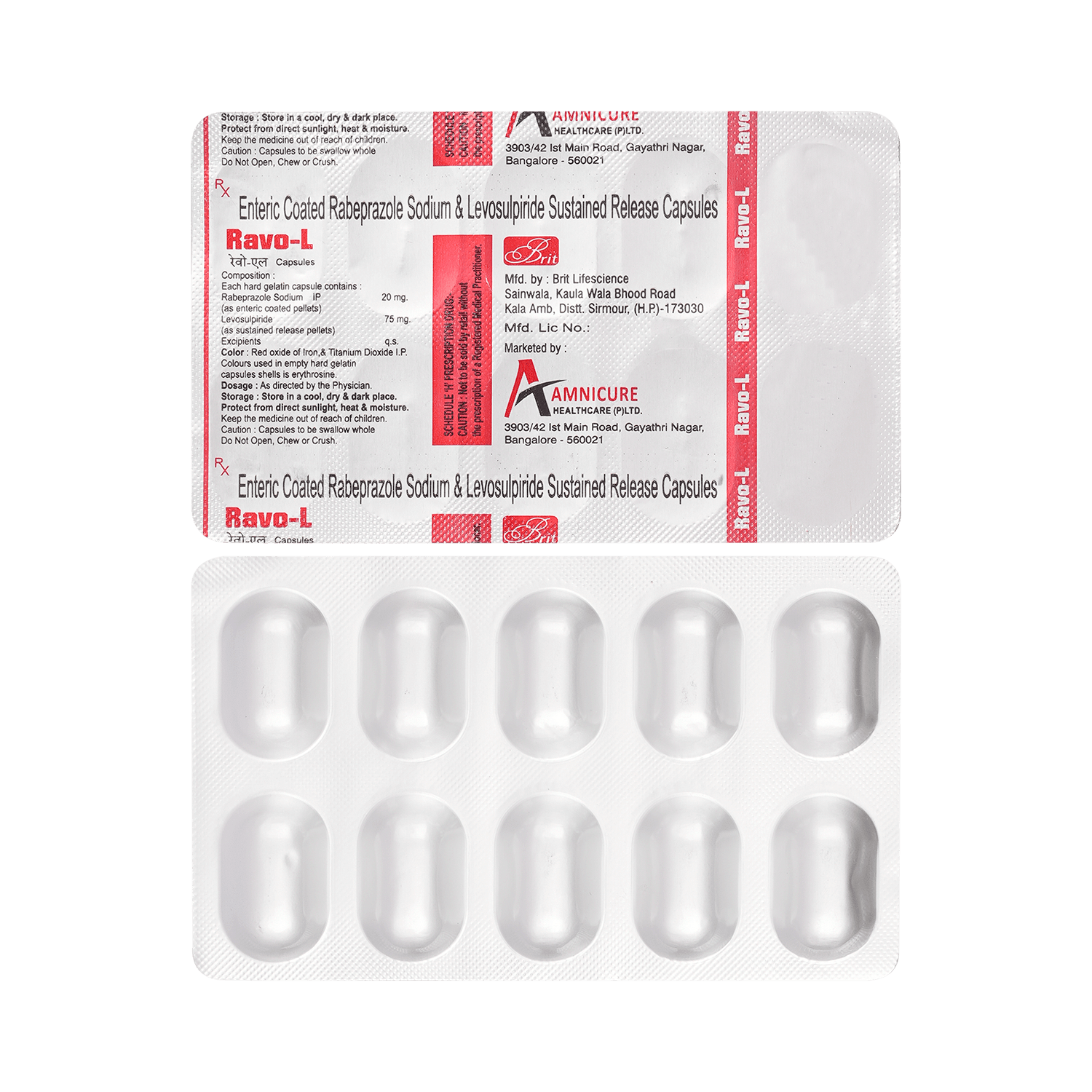 Ravo L 75mg/20mg Capsule - Image 1
