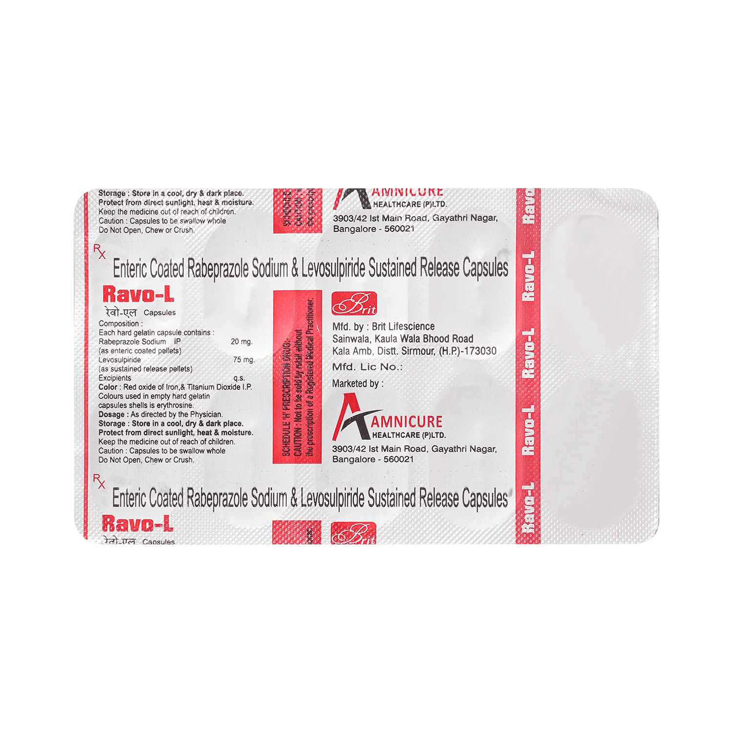 Ravo L 75mg/20mg Capsule - Image 3