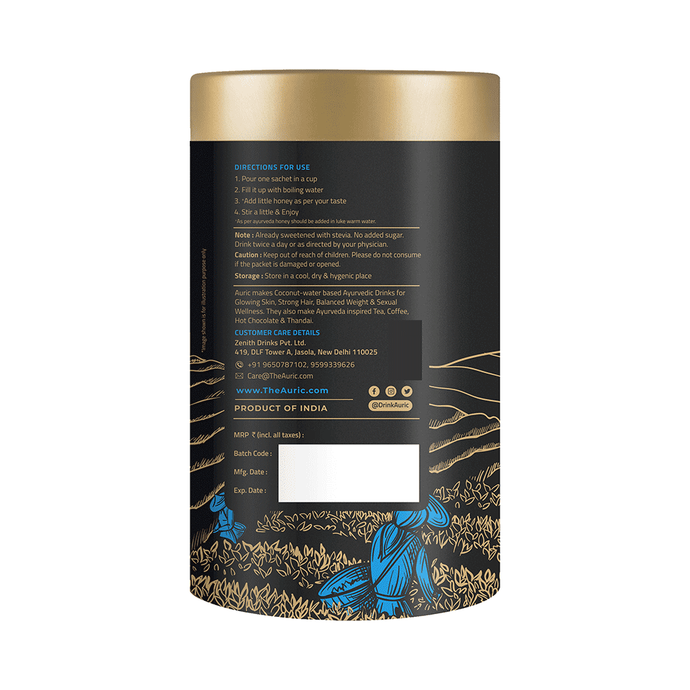 Auric Himalayan Shilajit Mix- Performance Booster Tea Sachet for Men (1gm Each) Lemon - Image 2