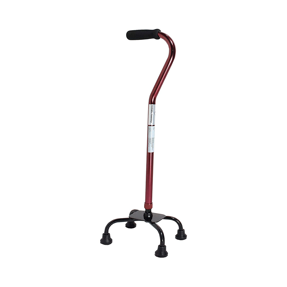 MCP Jindal WS 420 Quadripod Adjustable Four Legged Walking Stick Brown - Image 2