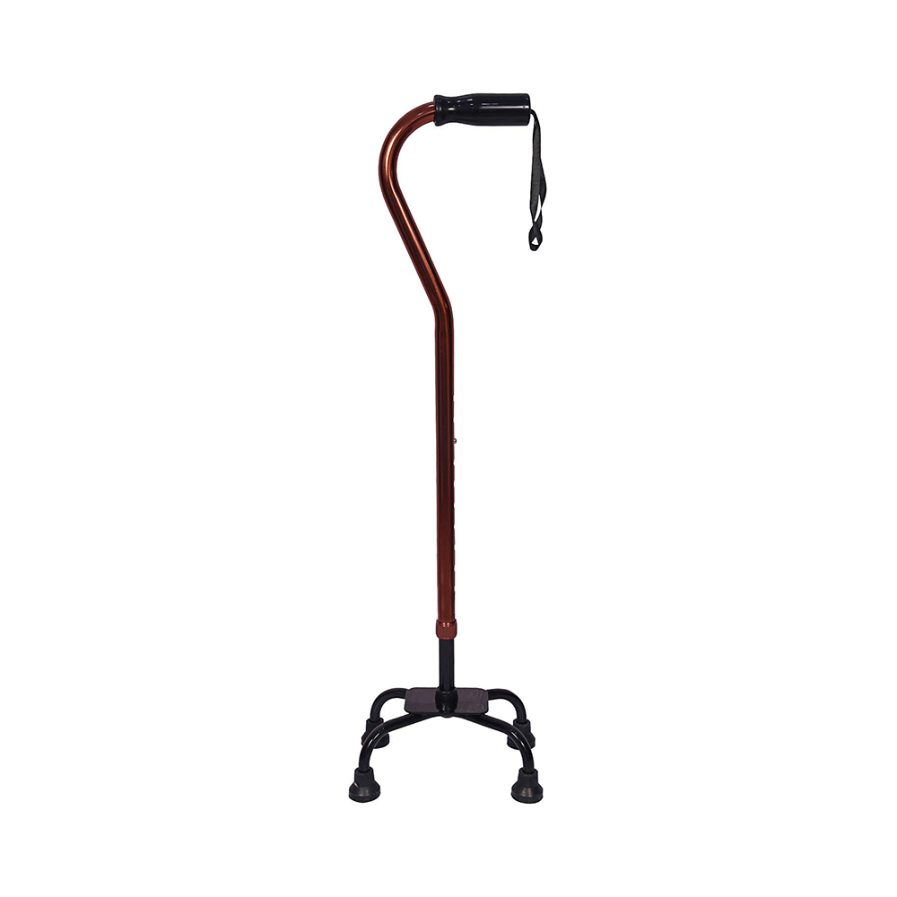 MCP Jindal WS 420 Quadripod Adjustable Four Legged Walking Stick Brown - Image 5