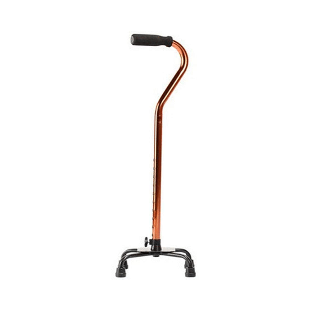 MCP Jindal WS 420 Quadripod Adjustable Four Legged Walking Stick Brown