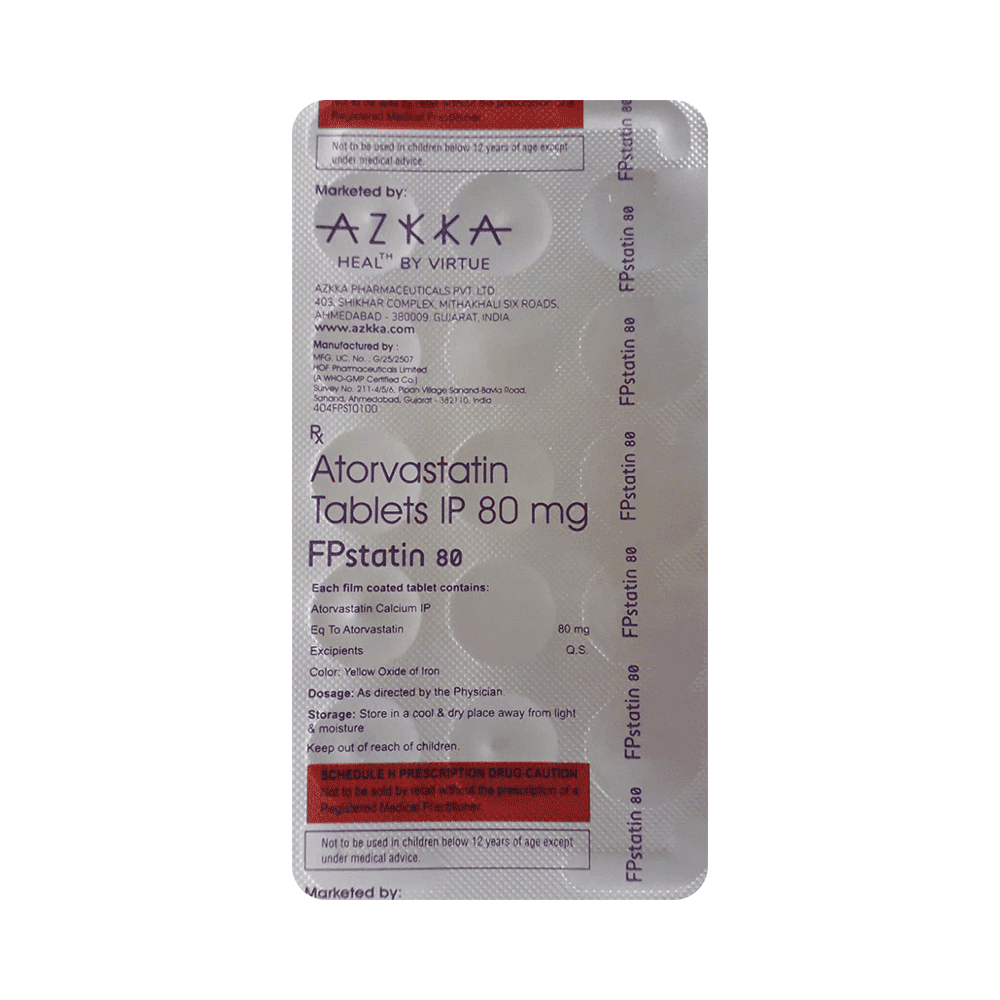 Fpstatin 80 Tablet - Image 1