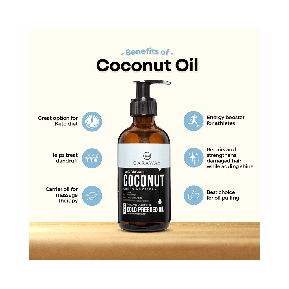 Caraway 100% Organic Coconut Cold Pressed Oil - Image 4