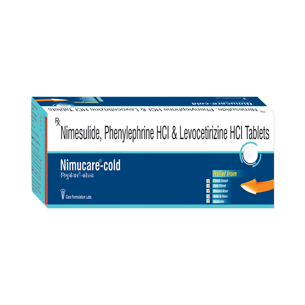 Nimucare Cold 100mg/5mg/5mg Tablet - Image 1