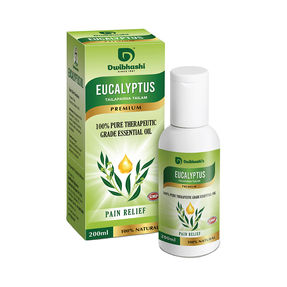 Dwibhashi Eucalyptus Tailaparna Tailam 100% Pure Therapeutic Grade Essential Oil - Image 1