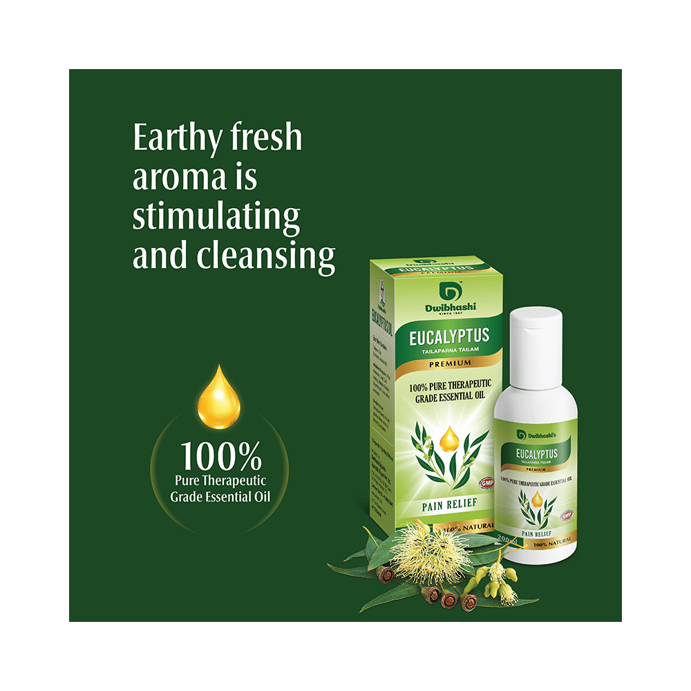 Dwibhashi Eucalyptus Tailaparna Tailam 100% Pure Therapeutic Grade Essential Oil - Image 2