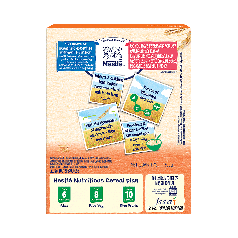 Nestle Nestum Baby Cereal From 10 to 24 Months | Rice Fruits - Image 2