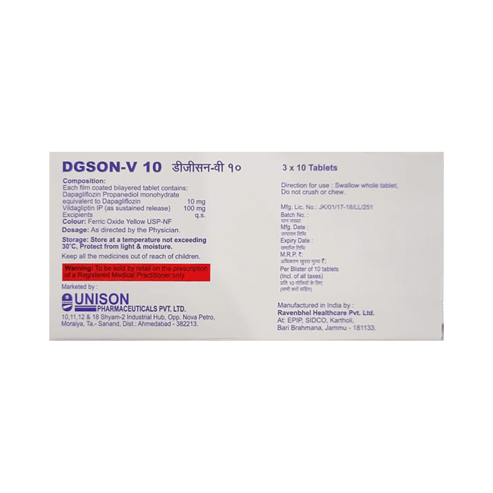Dgson-V 10 Tablet SR - Image 2