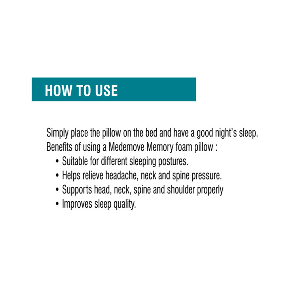 Med-E-Move Cervical Pillow PU Foam - Image 3