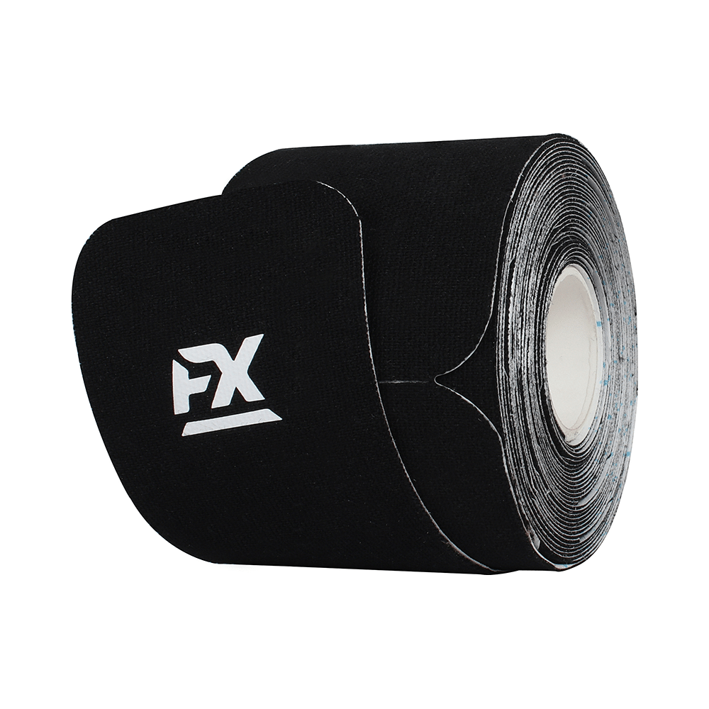 FX Elastic Sports Tape (20 Precut) 10 inch Black - Image 3
