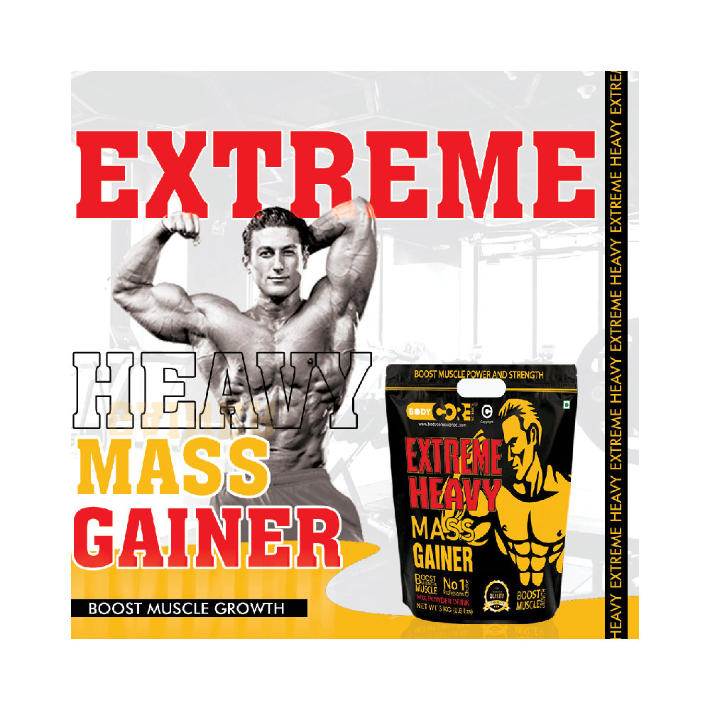 Body Core Science Extreme Heavy Mass Gainer Powder Mango - Image 6