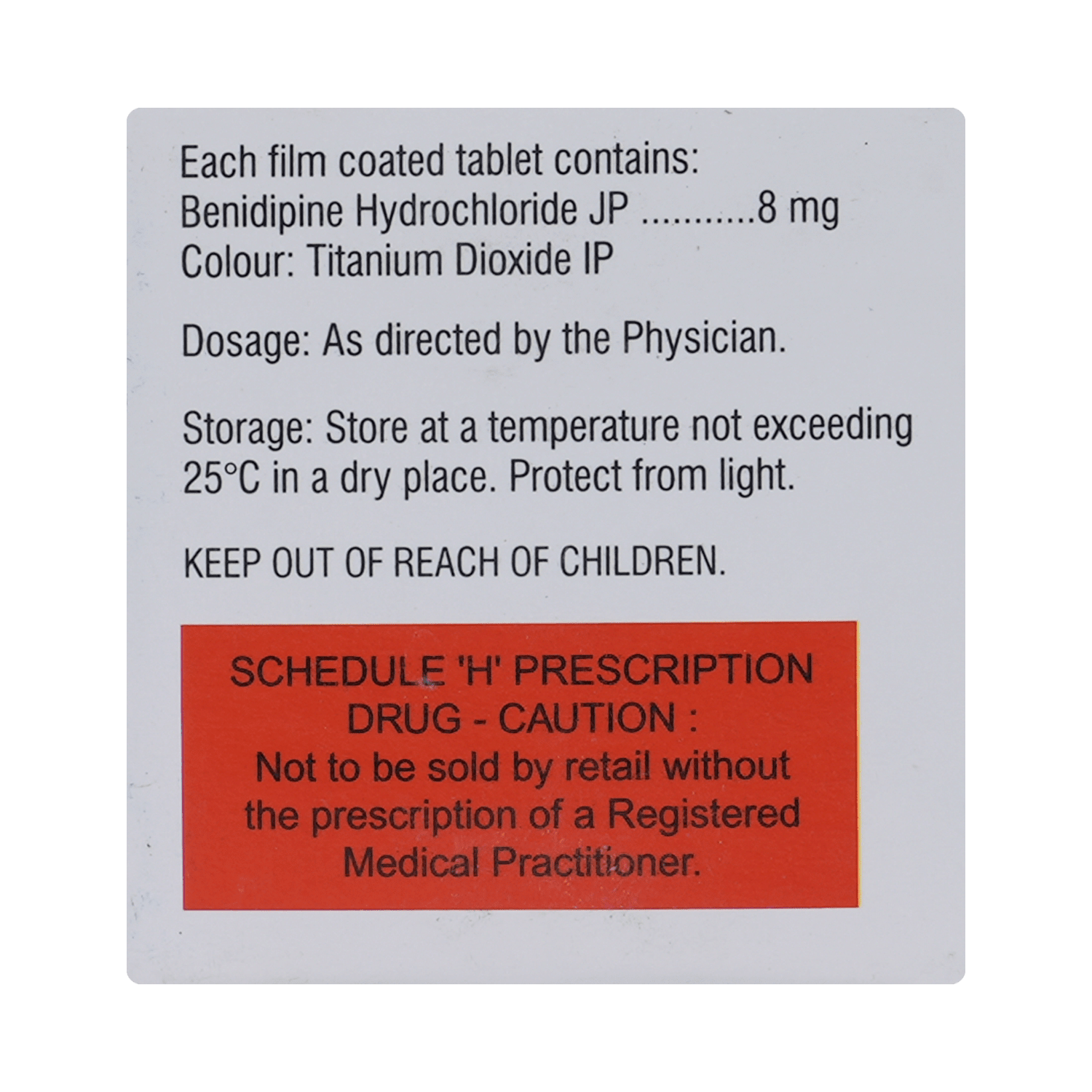 Beniduce 8mg Tablet - Image 3