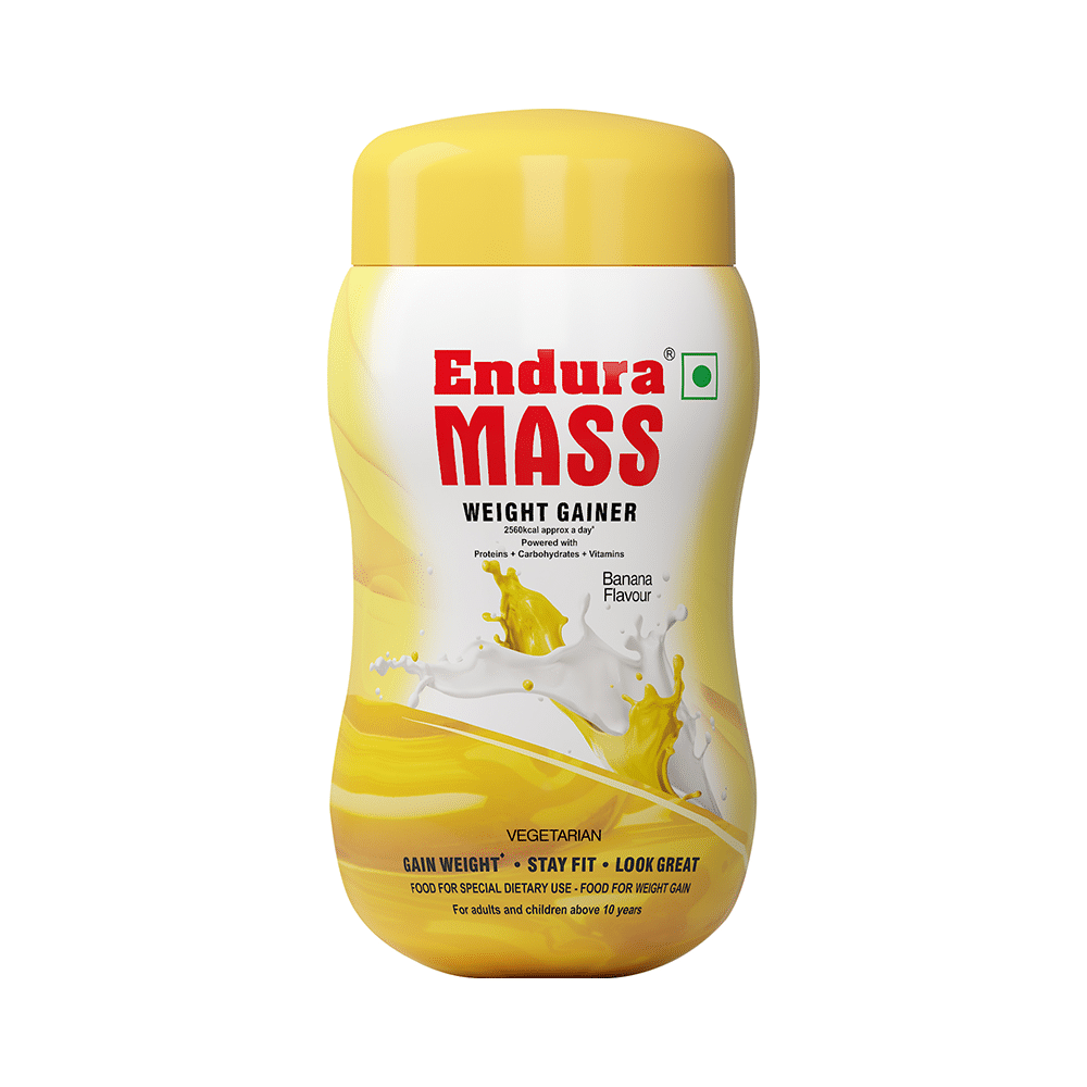 Endura Mass Weight Gainer to Stay Fit | For Adults & Children Above 10 Years | Flavour Banana - Image 1