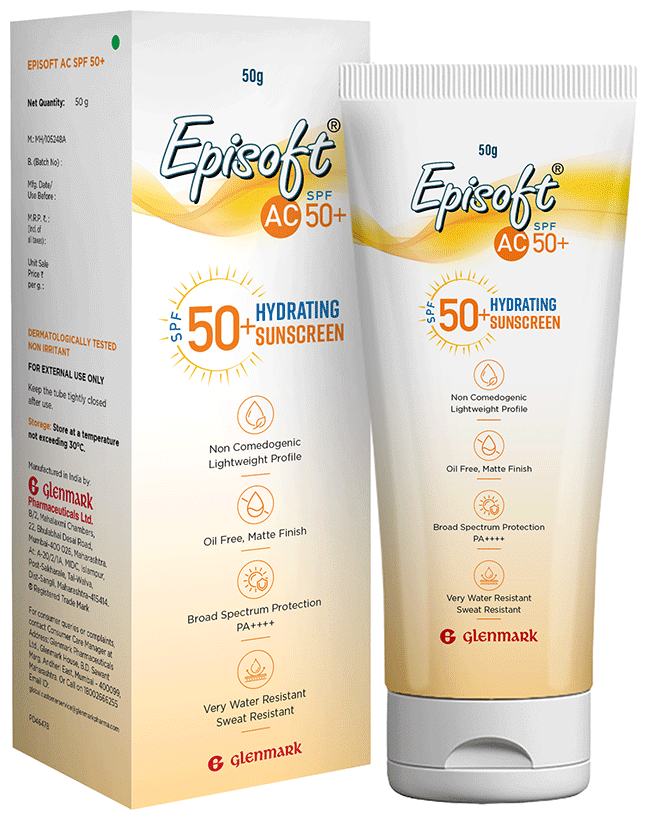 Episoft AC SPF 50+ Hydrating Sunscreen - Image 1