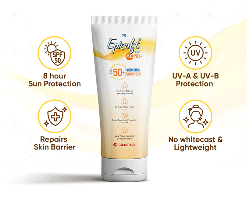 Episoft AC SPF 50+ Hydrating Sunscreen - Image 4
