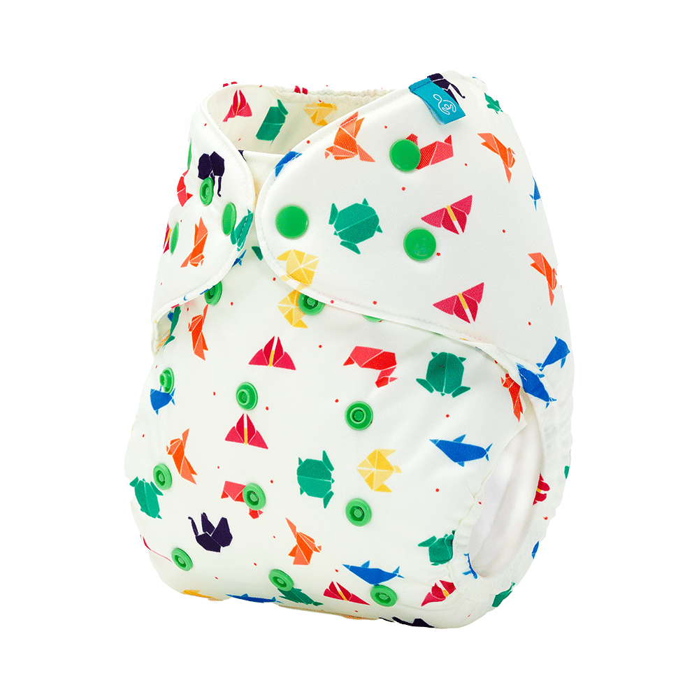 Bumberry Adjustable Reusable Cloth Diaper Cover Without Inserts Origami - Image 3