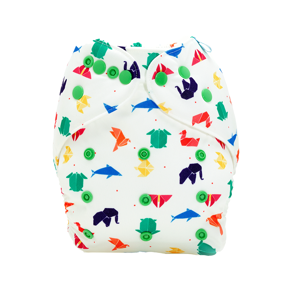 Bumberry Adjustable Reusable Cloth Diaper Cover Without Inserts Origami - Image 2