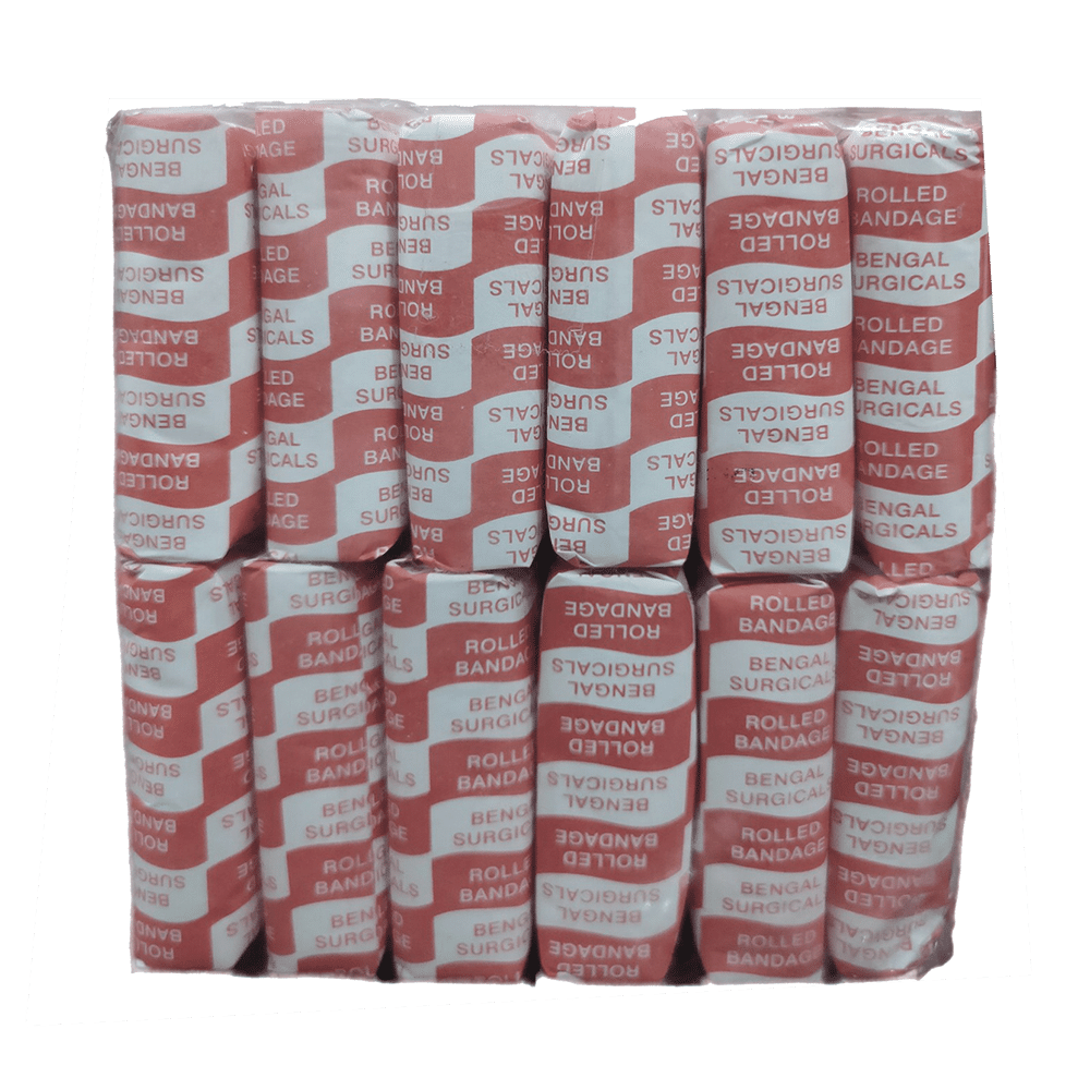 Absorbent Cotton Medical Gauze Roll Bandage (12 Each) 7.5cm x 5m - Image 2