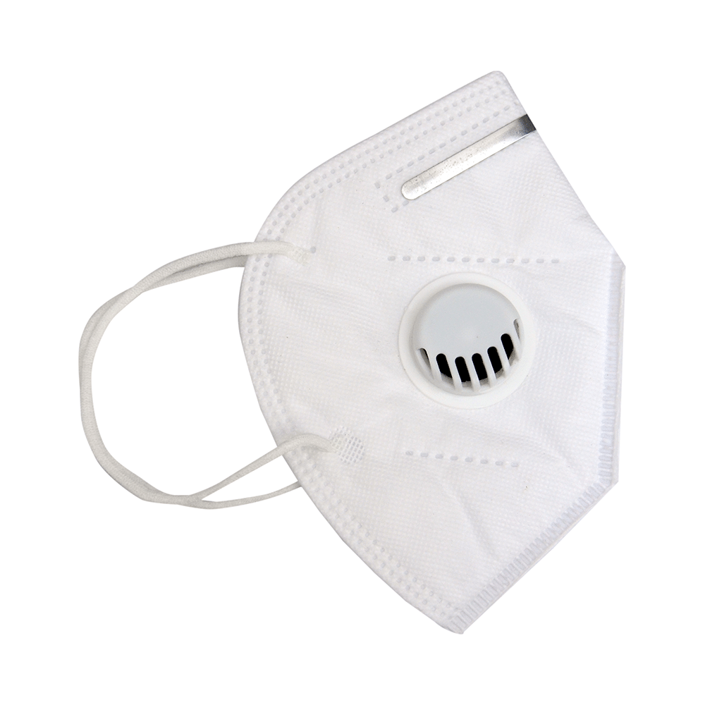Dominion Care KN95 Mask with Metal Nosepin White with Breathing Valve - Image 2