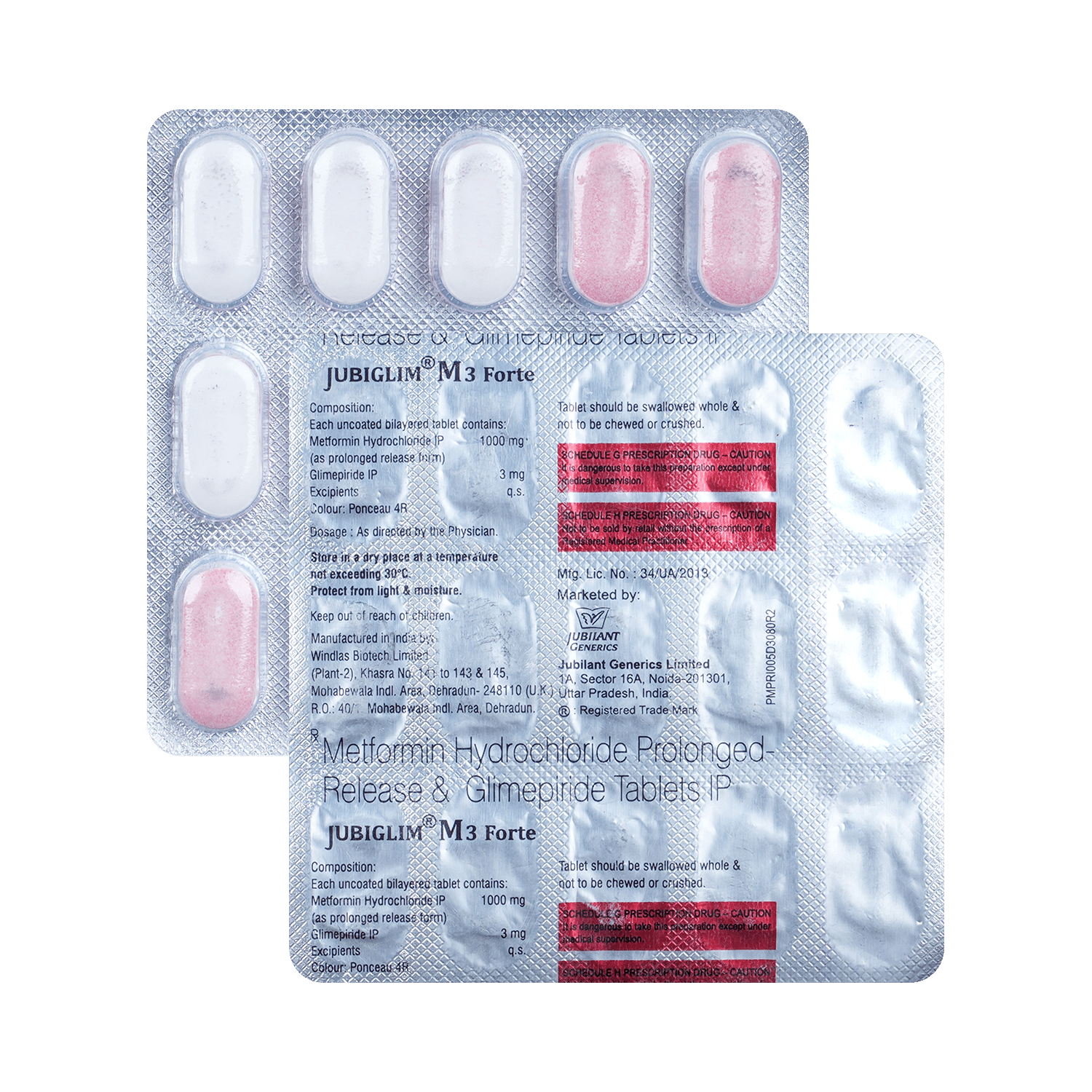 Jubiglim M Forte 3mg/1000mg Tablet PR - Image 1