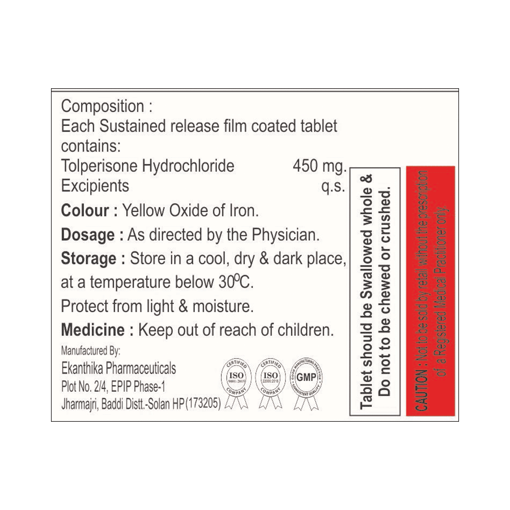 Toliprex 450 SR Tablet - Image 2