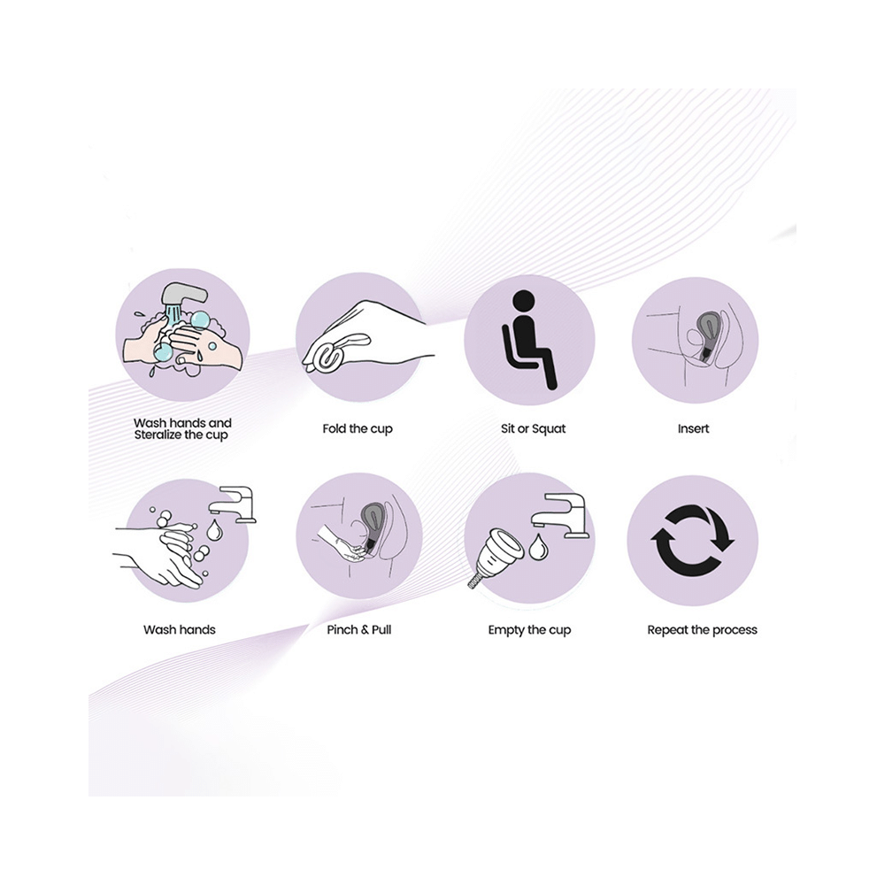 Imasafe Reusable Menstrual Cup Black Small - Image 3