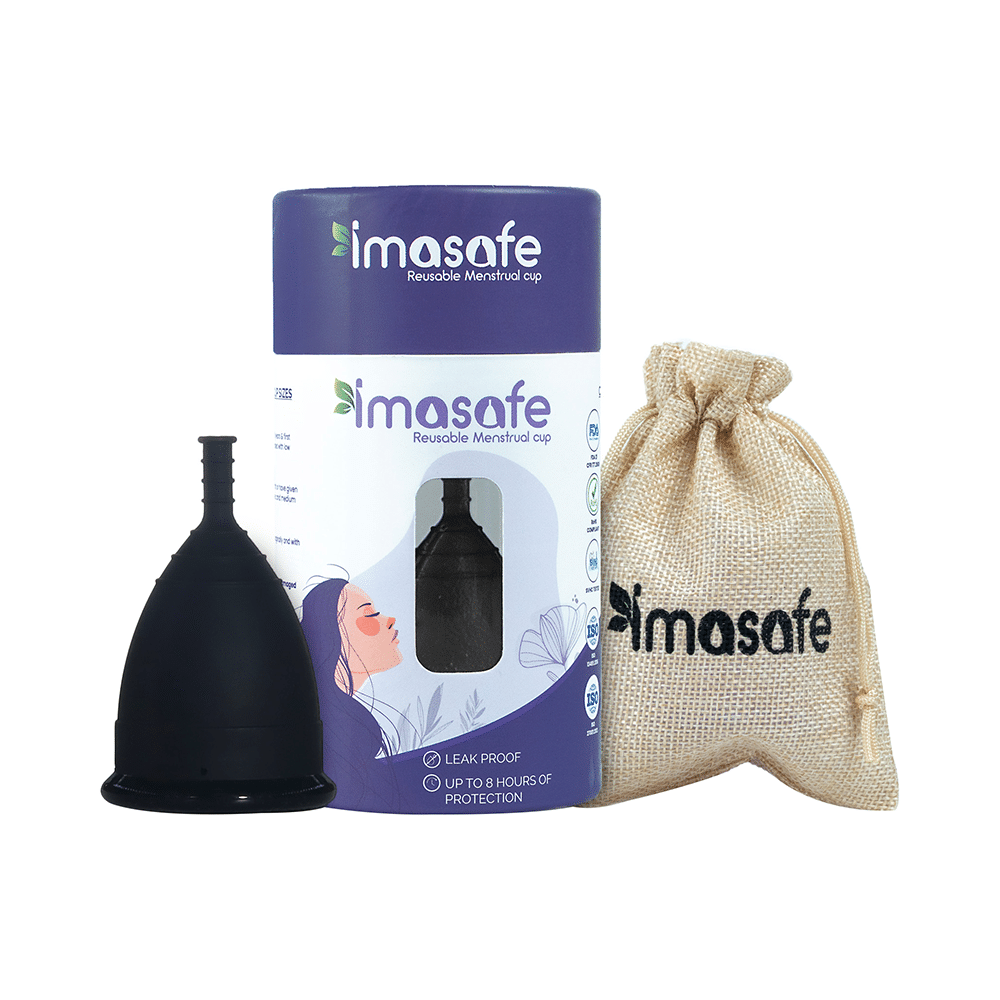 Imasafe Reusable Menstrual Cup Black Small - Image 1