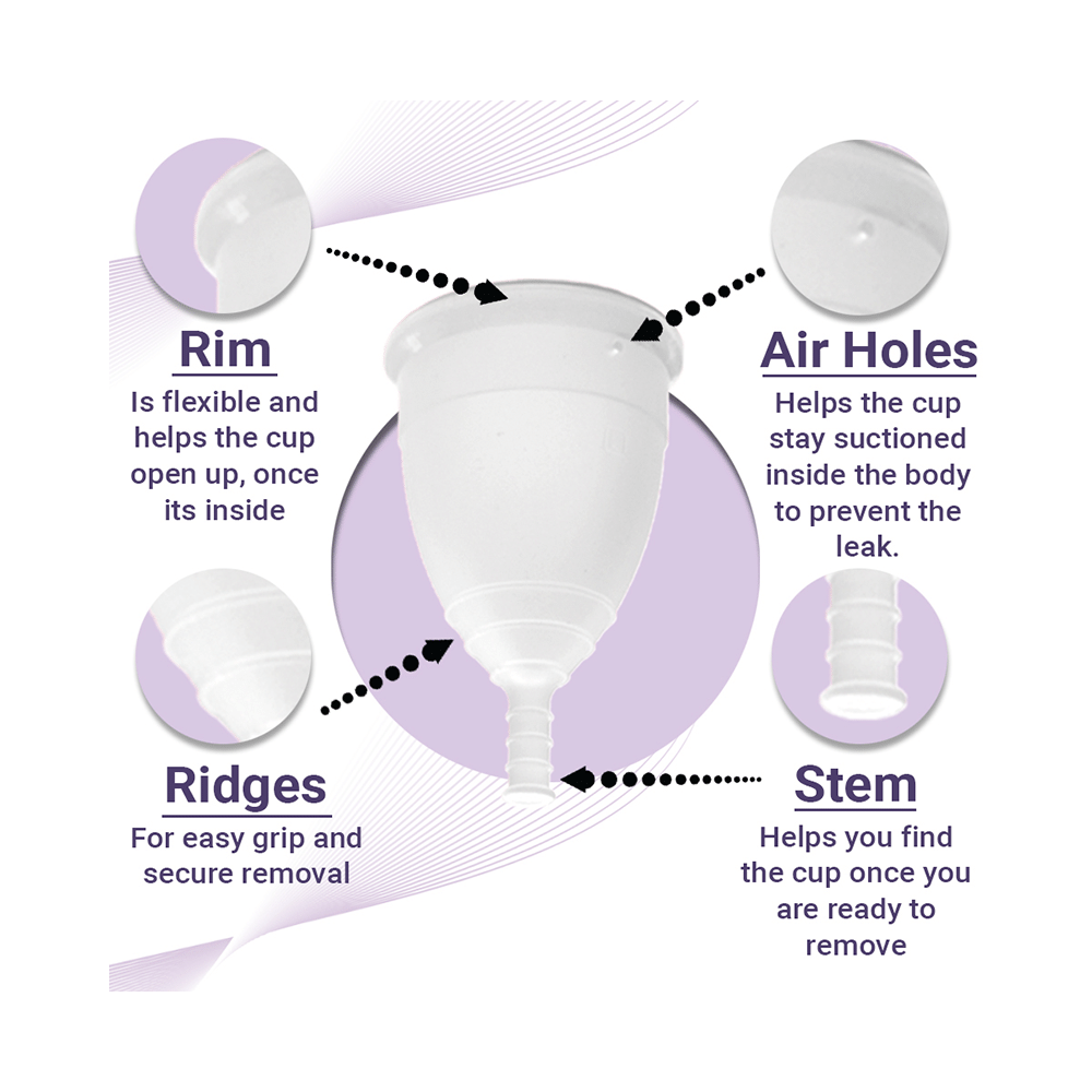 Imasafe Reusable Menstrual Cup Black Small - Image 6