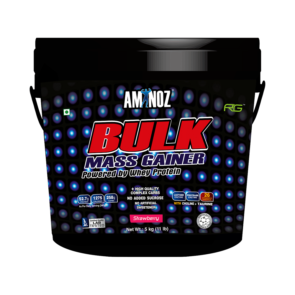 Aminoz Bulk Mass Gainer Strawberry - Image 1