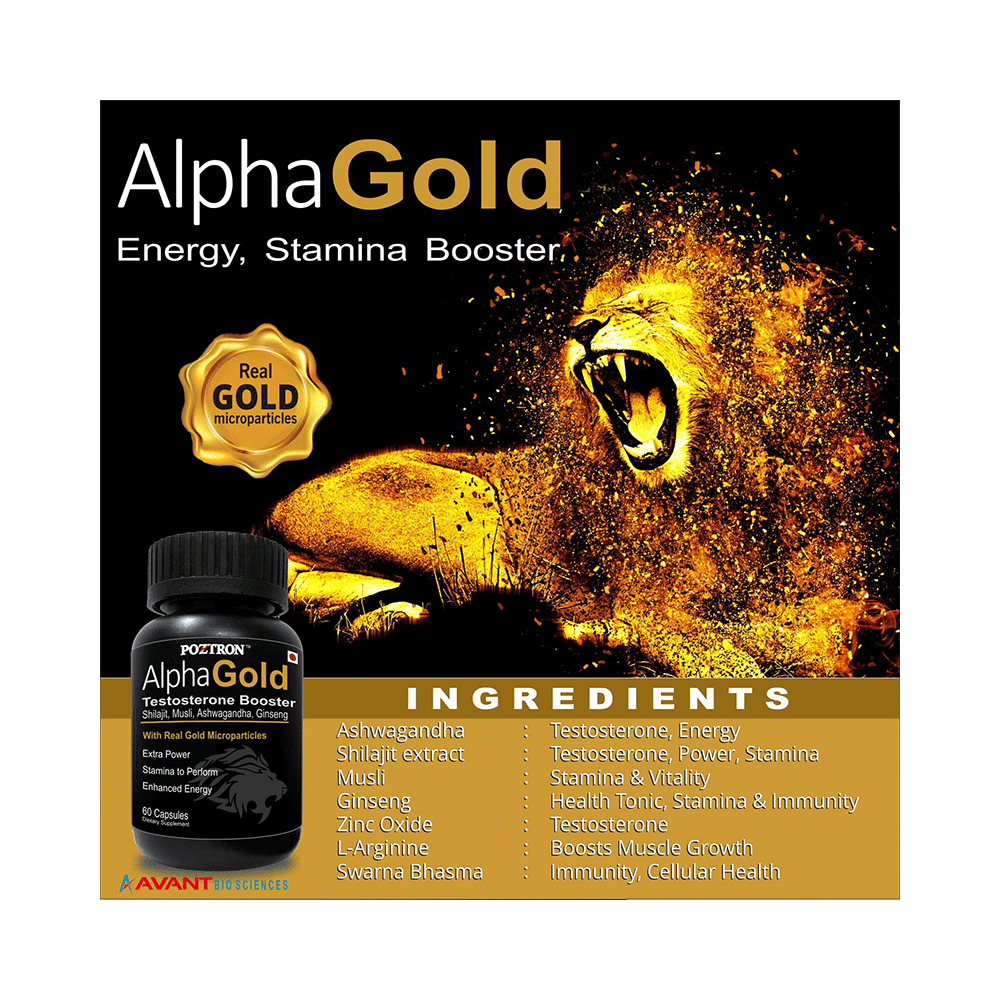 Poztron Alpha Gold Testosterone Booster Capsule - Image 3