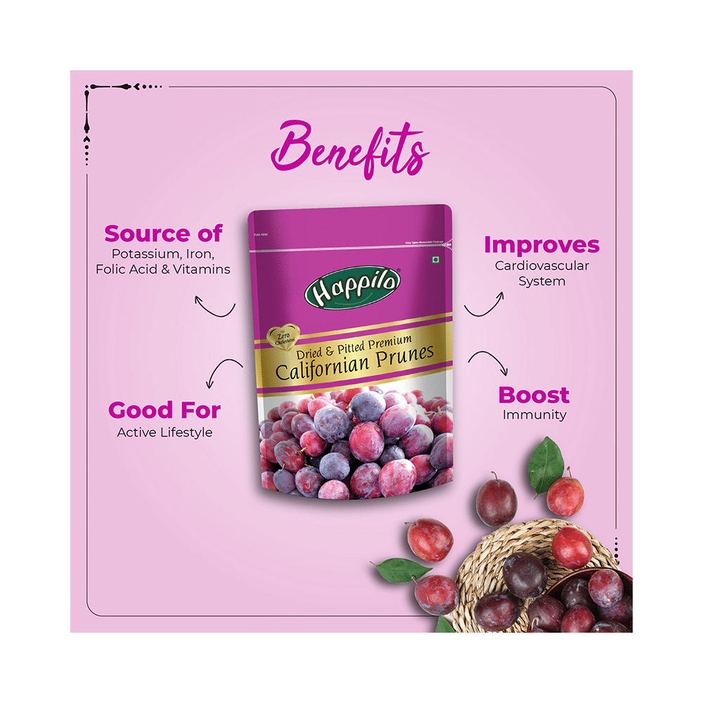 Happilo Premium Californian Pitted Prunes (200gm Each) - Image 5
